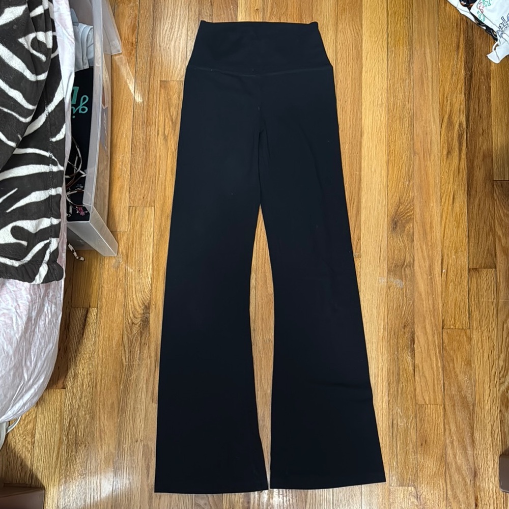 Aerie Black High-Waisted Flare Pants